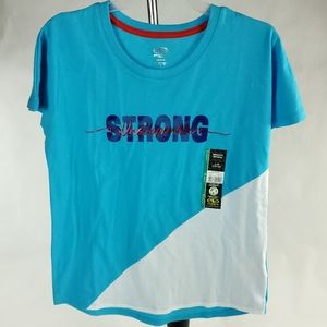 Girls Large 10/12 Strong Unstoppable T Shirt Top